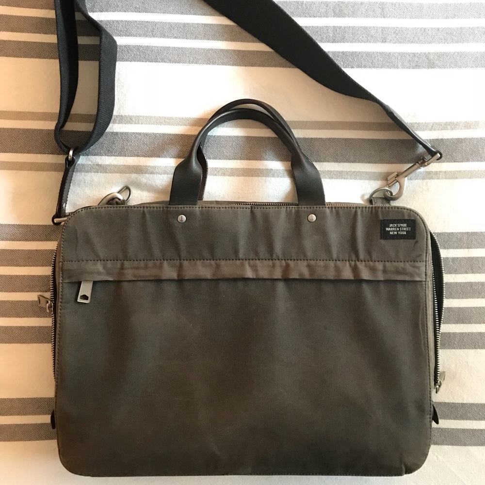 Jack Spade Men’s Waxwear Briefcase